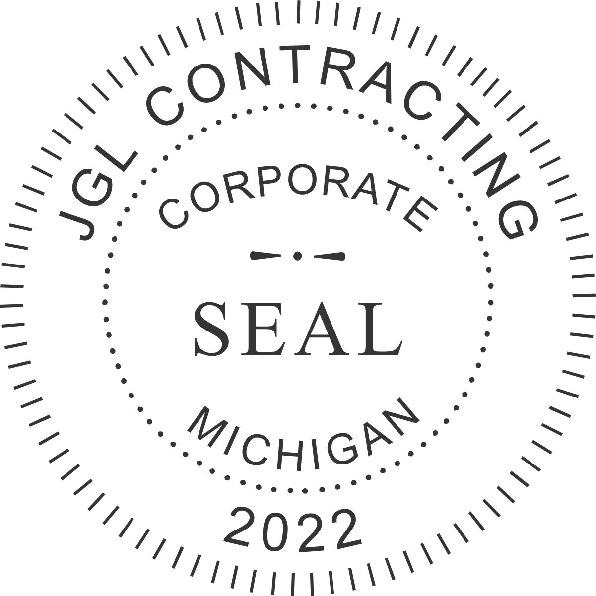 Corporate Seal Stamp Wood Stamp for Corporate Seals